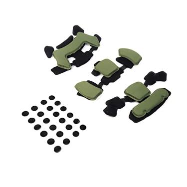 Imagem de PAXLAMB Almofadas táticas de substituição para capacete Airsoft, 33 peças/conjunto, acessórios de almofada de memória interna, almofadas de espuma, forros, tapete protetor para capacete ACH MICH Team