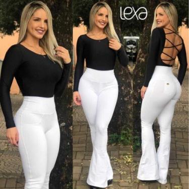 Imagem de Calça flare branca - MG LOJAS