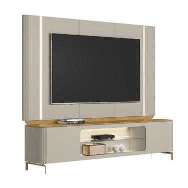 Imagem de Painel TV 75 Pol e Rack 239cm com LED Martan Tauari/Off Flex L06 - Mpozenato