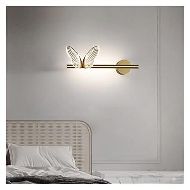 Imagem de Lustre em forma de borboleta Lustres LED Vários estilos Sala de estar Corredor Quarto Luminária Suspensão Metal dourado Decoração de arte para casa (Tamanho: F) (Tamanho: J)