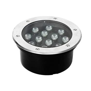 Imagem de Luminárias embutidas de LED para piso externo AC85 265V Iluminação de caminho IP66 à prova d'água para iluminação externa de caminho de terraço de jardim (cor: branco quente)