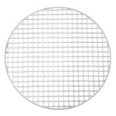 Imagem de PATIKIL Grelha de malha redonda para churrasqueira, 25,4 cm, circular de aço inoxidável, churrasqueira, furo quadrado, rede de churrasqueira redonda para acampamento ao ar livre, festas em casa