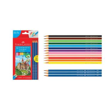 Imagem de Lápis de Cor Sextavado 12 Cores + 3 Grafites - Faber Castell