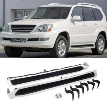 Imagem de Capa de pedal de carro compatível com GX470 2003-2009 Kit de carroceria pedais de freio acelerador acessórios de carro (preto)