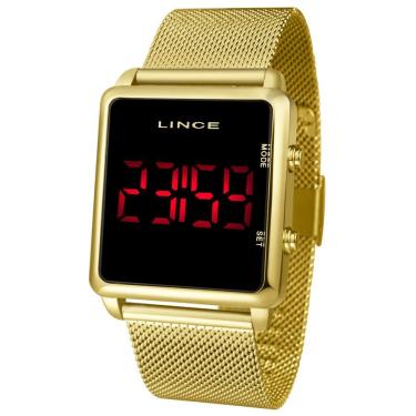 Imagem de Relógio Lince Masculino Ref:Mdg4596l Pxkx Digital LED Dourado