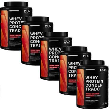 Imagem de Kit 5X Whey Protein Concentrado - 900g Coco - Dux Nutrition-Masculino