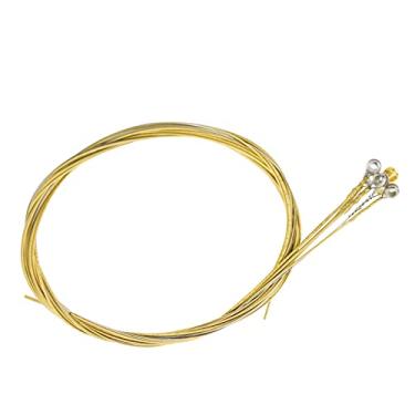 Imagem de RiToEasysports Cabo de Guitarra Acústica de Longa Duração, Substituição de Cabo Antiferrugem, Luz, Acessórios para Instrumentos Musicais (cordas de latão)