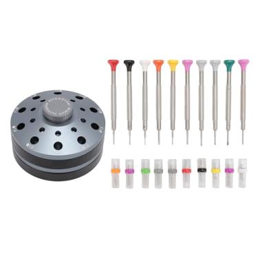 Imagem de Conjunto de 10 chaves de fenda de relojoeiro com 20 cabeças de substituição extra, kit de chave de fenda de precisão de tamanhos diferentes para joalheiros (cinza)
