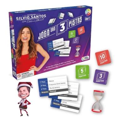 Imagem de Jogo Das Tres Pista Do Silvio Santos Tabuleiro Perguntas Jogo para Família