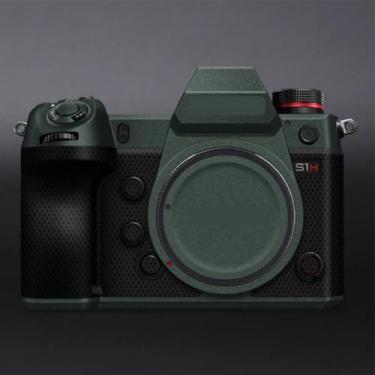 Imagem de S1H Adesivo de capa de câmera antiarranhões para Panasonic Lumix S1H Película Protetora Decalques S1H (Verde Turquesa)