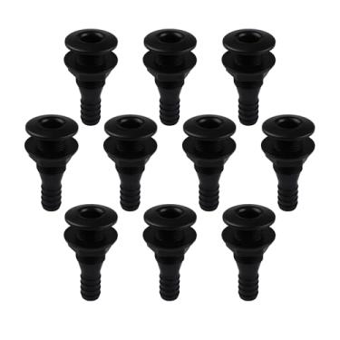 Imagem de SEAFLO Barco marítimo com encaixe no casco, polipropileno, conector de descarga de drenagem de plástico, seguro para água salgada resistente à corrosão, montagem de travessa, saída de convés de porto