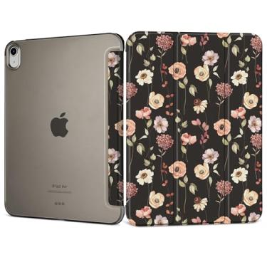 Imagem de DONGKE Capa inteligente para iPad Air 11 polegadas M3 2025 M2 2024, iPad Air 5ª 2022/4ª geração 2020 10,9 polegadas, fina, dobrável, capa rígida de policarbonato translúcido – [despertar/hibernar