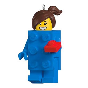 Imagem de Hallmark Keepsake Enfeite de Natal 2025, fantasia de tijolo para meninas Lego Minifigure, presentes para fãs de Lego