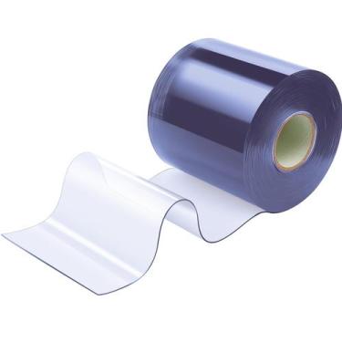 Imagem de Cortina de porta de plástico Moukeren 15m x 20cm x 2mm para refrigerad