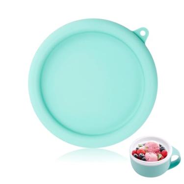 Imagem de Tampa de silicone para máquina de sorvete Dash My Mug, 15 cm sem BPA, tampa de substituição de tigela reutilizável, tampa de armazenamento, acessórios para máquina de sorvete, caneca (verde claro)