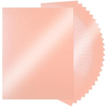 Imagem de 25 folhas de cartolina rosa brilhante 21 x 28 cm cartolina glitter 42 kg papel de impressora artesanal pesado para convites de casamento, cartões comemorativos, impressão UAP18PK025