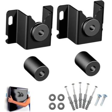 Imagem de Suporte Universal para TV, Ajustável, Fixo e Inclinável, Compatível com TVs LED, LCD e Smart TV de 10 a 80 Polegadas, Instalação Segura