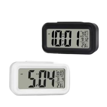 Imagem de Despertador, Relógio de Mesa Portátil Digital Despertador Led Lcd Brilha Escuro(Aleatorio)
