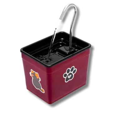 Imagem de Bebedouro para Gatos 1,8L Automático – Fonte Silenciosa Bivolt, Estimula Hidratação, Evita Problemas Renais, Ideal para Pets (Bôrdo, 1,8 Litros)