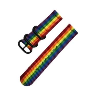 Imagem de Pulseira De Relógio Esportiva Unissex Em Nylon Trançado 18mm 20mm 22mm