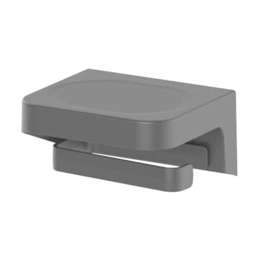 Imagem de Porta Papel Higiênico Papeleira Parede Instalação Sem Furo