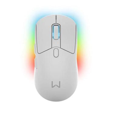 Imagem de Mouse Gamer sem Fio Warrior Magnus, Branco, com Base, 10000dpi, RGB, MO422