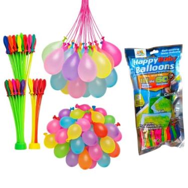 Imagem de Balão de Água Guerra de Bexiga Colorida Kit 333/222 Unidades – Jogo do Balão Brinquedos Divertidos para Piscina, Festa Infantil e Pool Party Premium MyBrins (222)