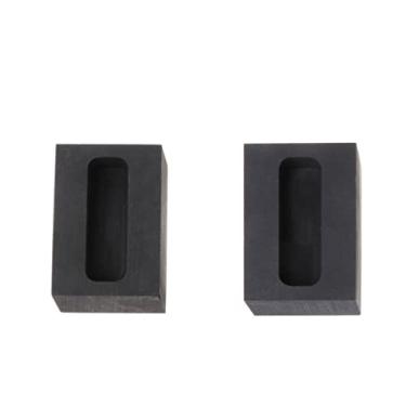 Imagem de barenx Molde de lingote de grafite para cadinho de 2 peças para fundição e refinação de ouro