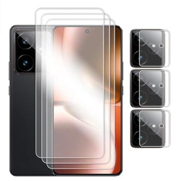 Imagem de Para Realme GT 7 GT 7T, Vidro com cola completa, protetor de tela transparente, filme de lente de vidro temperado