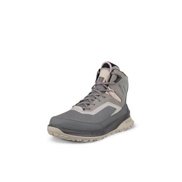 Imagem de ECCO Bota feminina ultra terrain impermeável média quente para caminhada, Aço/Wild Dove Nubuck/Primaloft, 4-4.5