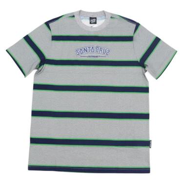 Imagem de Camiseta Santa Cruz Especial Collegiate SC Stripe - Cinza Mescla-Masculino