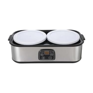 Imagem de SiaBiced Iogurteira Probiótica, Máquina Profissional para Fazer Geleias E Sorvetes com 2 Potes de Vidro, Iogurte Caseiro para Cozinha, Sala de Jantar, Padaria