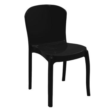 Imagem de Cadeira Empilhável Tramontina Anna Em Polipropileno Preto