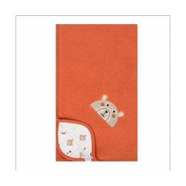 Imagem de Manta de Suedine Hug Minimalista Terracota