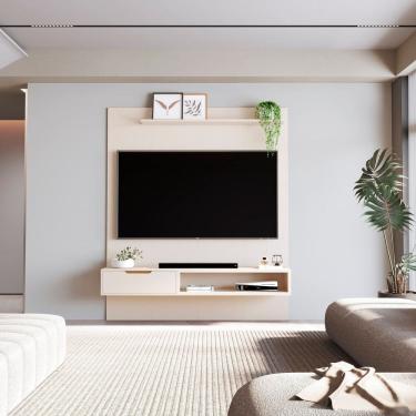 Imagem de Painel para Tv 75 Polegadas 100% Mdf Plus Off White