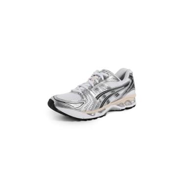 Imagem de ASICS Gel-Kayano 14 Tênis, Branco/cinza grafite, 9.5 Women/8 Men