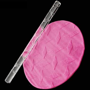 Imagem de YOUTHINK Rolo de Massa Acrílico Com Alça Confortável de 28 Padrões para Assar Massa de Macarrão 16 X 1 Cm (#18)