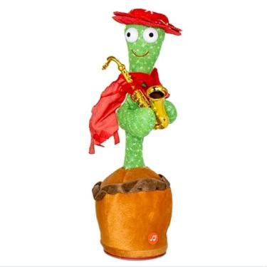 Imagem de Cacto Dançante Eletrônico – Brinquedo Interativo Infantil que Fala, Dança e Canta – Presente Perfeito USB (Saxofone)