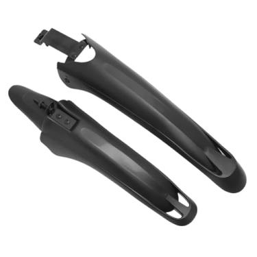 Imagem de Conjunto de 2 paralamas para bicicleta, para-lamas dianteiros/traseiros para mountain bike.(Black)