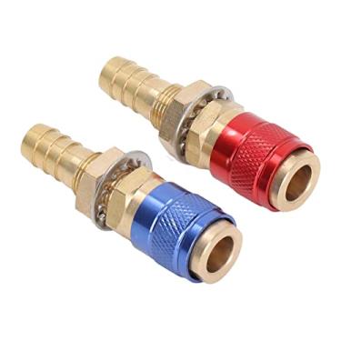 Imagem de FTVOGUE Fácil Instalação, Conector Rápido de Gás de água de Latão, Adaptador de Gás Refrigerado a água, Adaptador Portátil Leve, para Tocha de Soldagem Mig Tig (#13)