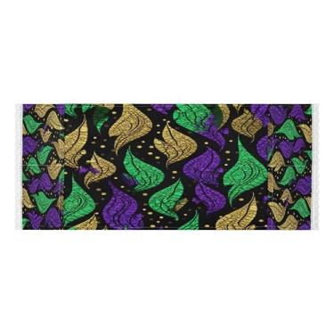 Imagem de Wassud Capas de lavadora e secadora de flores abstratas, protetor de lavadora com sacos de armazenamento, capa de geladeira à prova de poeira com bolsos para lavanderia doméstica, cozinha, 120 x 55 cm