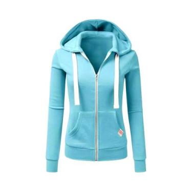 Imagem de Moletom Feminino Personalizado De Moda Para Outono Inverno Com Capuz, 