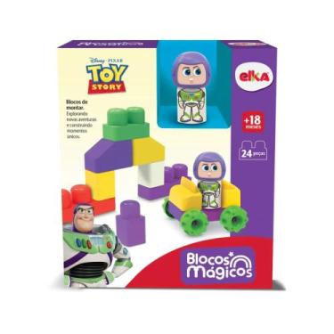 Imagem de Brinquedo Infantil Blocos Mágico Buzz Toy Story +18 meses Elka - 1304