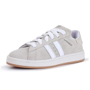 Imagem de Tênis Feminino Casual Conforto Camurça Rayssa Marina Mello-Feminino