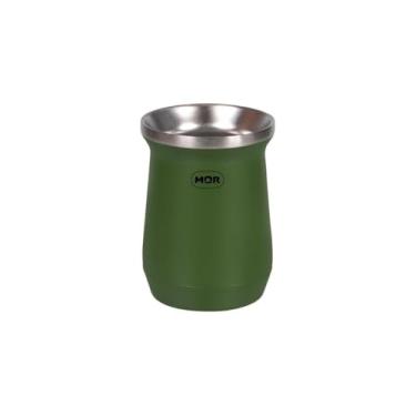 Imagem de Cuia Térmica Classic Mate, 236ml, Verde, Aço Inox, Isolamento a Vácuo, para Chimarrão e Tereré, 9.53x9.53x17.15cm