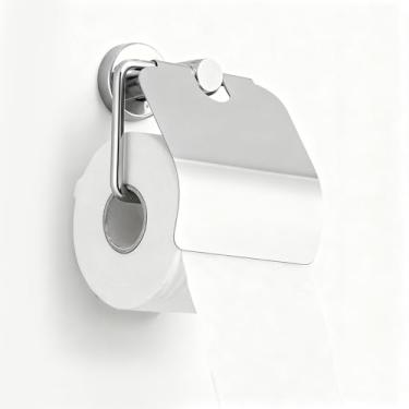Imagem de AUNMAS Suporte de Papel Higiênico, Suporte de Parede de Aço Inoxidável para Rolo de Papel Higiênico para Banheiro, Cozinha e Banheiro (Lustrosa)