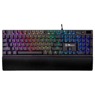 Imagem de Teclado Gamer Membrana TT eSports Challenger Edge PRO RGB Plunger KB-CPR-PLBRPB-01