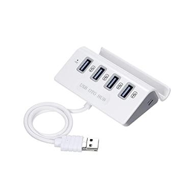 Imagem de Hub USB C 4 em 1 Splitter Múltiplo 3 0 com Leitor de Cartão OTG Tipo para PC Laptop