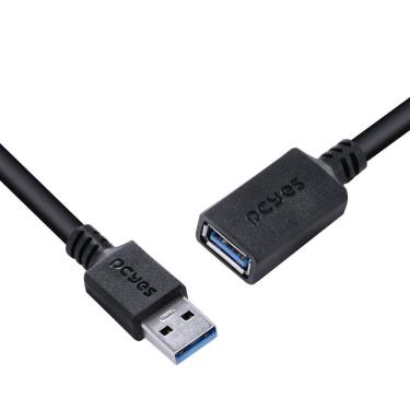 Imagem de Cabo Extensor Usb A 3.0 Macho Para Usb A 3.0 Fêmea 28awg Puro Cobre 2 Metros - Puamf3-2