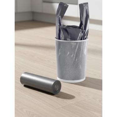 Imagem de Saco de lixo de 4 galões com alça, sacos de lixo, cesto de lixo para banheiro, quarto, escritório, cozinha, 30 peças